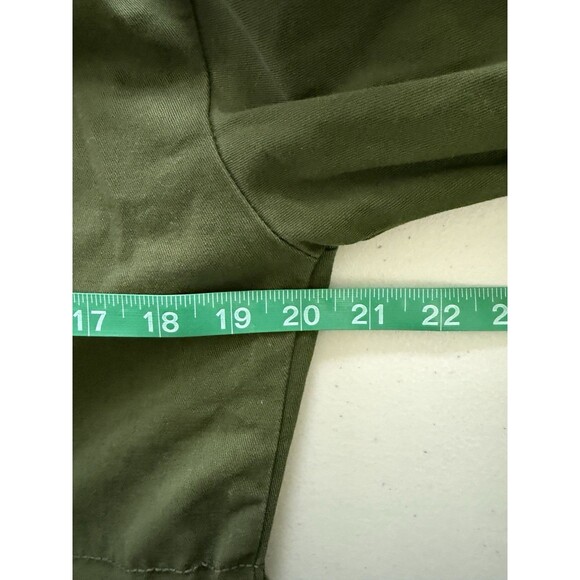 Women’s Olive Green Utility Field Jacket Army Style Cargo Pockets Military Sz Sm - Picture 7 of 9